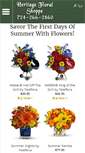 Mobile Screenshot of heritageflowershoppe.com